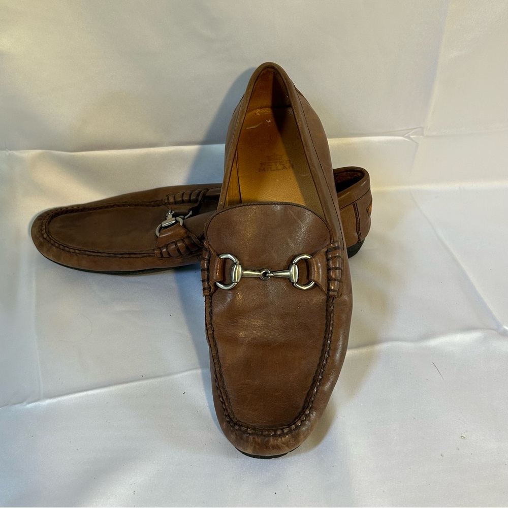 Peter Millar Bit Leather Loafers